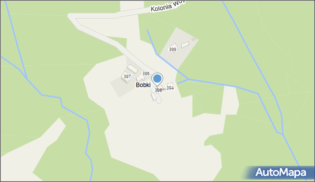 Kamesznica, Kolonia Wojtasówka, 398, mapa Kamesznica