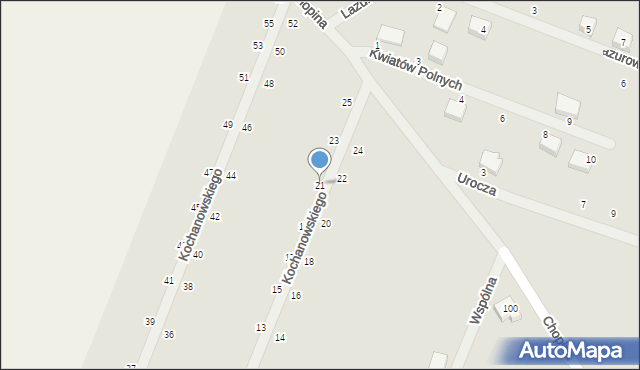 Kamień Pomorski, Kochanowskiego Jana, 21, mapa Kamień Pomorski