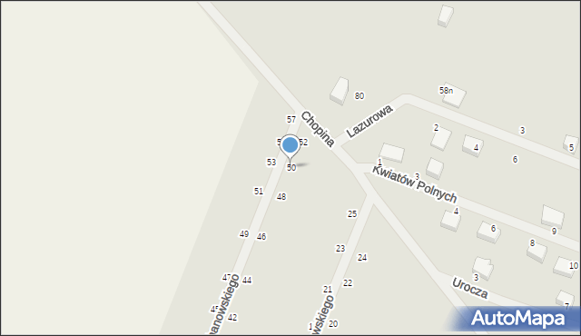 Kamień Pomorski, Kochanowskiego Jana, 50, mapa Kamień Pomorski