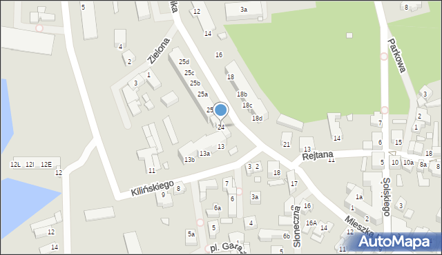 Kamień Pomorski, Kopernika Mikołaja, 24, mapa Kamień Pomorski