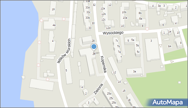 Kamień Pomorski, Kopernika Mikołaja, 26, mapa Kamień Pomorski