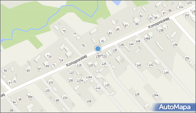 Kamienica Polska, Konopnickiej Marii, 130, mapa Kamienica Polska