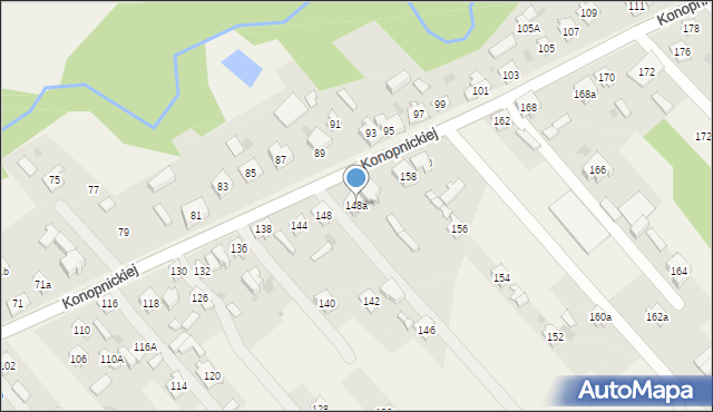 Kamienica Polska, Konopnickiej Marii, 148a, mapa Kamienica Polska