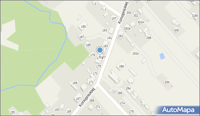 Kamienica Polska, Konopnickiej Marii, 177a, mapa Kamienica Polska