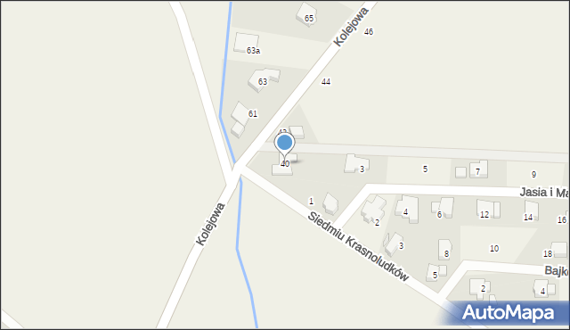 Kamieniec Wrocławski, Kolejowa, 40, mapa Kamieniec Wrocławski