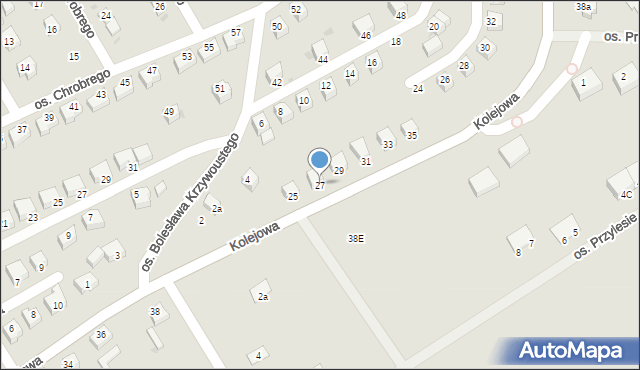 Kamieniec Ząbkowicki, Kolejowa, 27, mapa Kamieniec Ząbkowicki