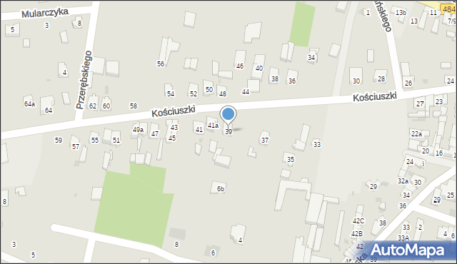 Kamieńsk, Kościuszki Tadeusza, gen., 39, mapa Kamieńsk