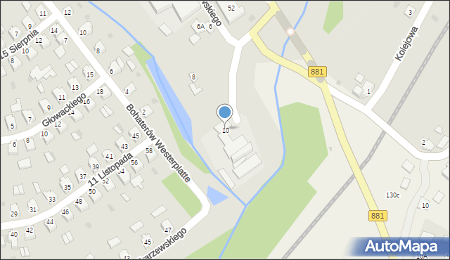 Kańczuga, Kochanowskiego Jana, 10, mapa Kańczuga