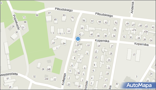 Karczew, Kołłątaja Hugo, 12, mapa Karczew