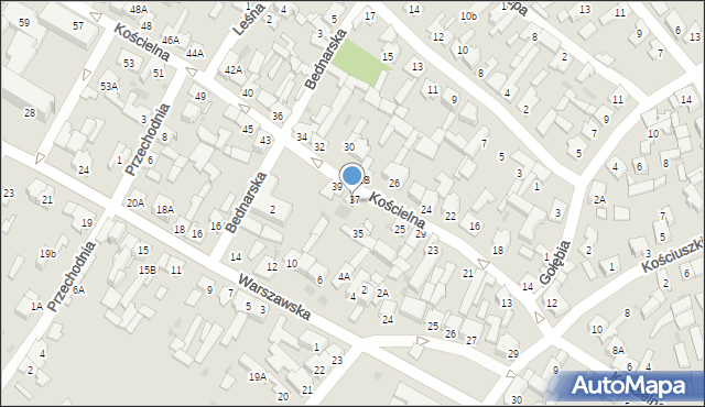 Karczew, Kościelna, 31, mapa Karczew