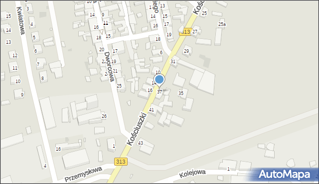 Kargowa, Kościuszki Tadeusza, gen., 37, mapa Kargowa