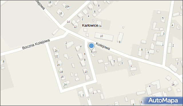 Karłowice, Kolejowa, 7, mapa Karłowice