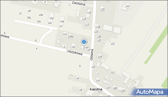 Karolina, Koszykowa, 2, mapa Karolina