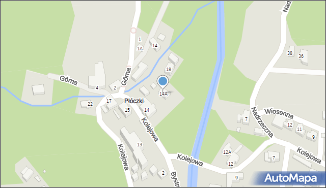 Karpacz, Kolejowa, 14A, mapa Karpacz