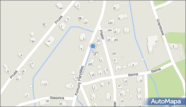 Karpacz, Komuny Paryskiej, 18A, mapa Karpacz