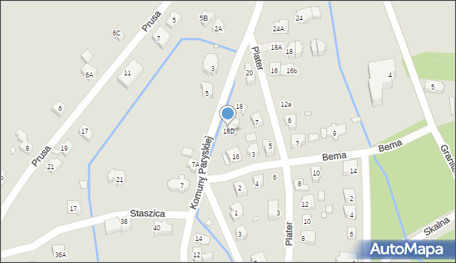 Karpacz, Komuny Paryskiej, 18D, mapa Karpacz