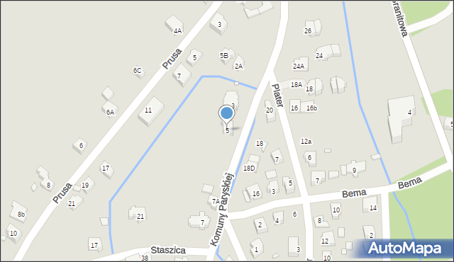 Karpacz, Komuny Paryskiej, 5, mapa Karpacz