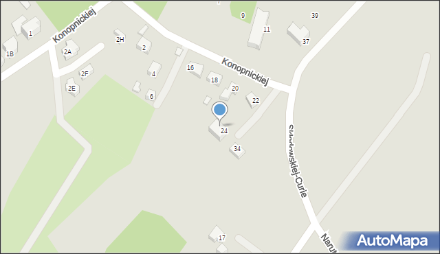 Karpacz, Konopnickiej Marii, 24A, mapa Karpacz