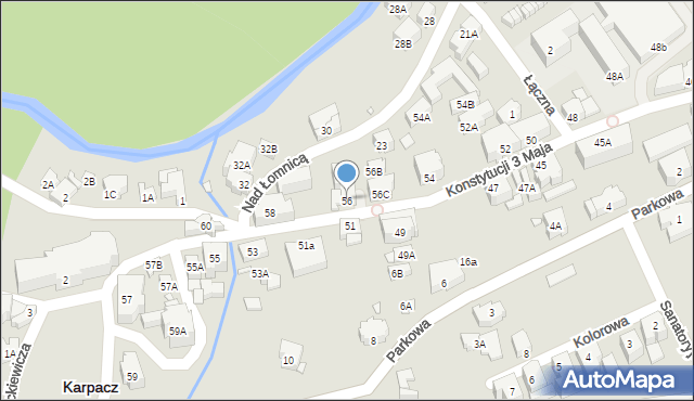 Karpacz, Konstytucji 3 Maja, 56, mapa Karpacz