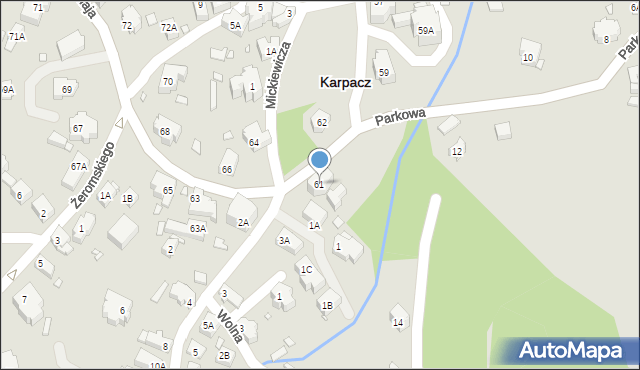 Karpacz, Konstytucji 3 Maja, 61, mapa Karpacz