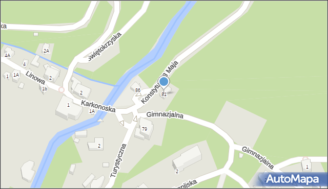 Karpacz, Konstytucji 3 Maja, 81, mapa Karpacz