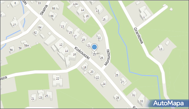 Karpacz, Kościuszki Tadeusza, gen., 23, mapa Karpacz