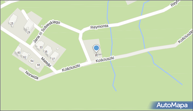 Karpacz, Kościuszki Tadeusza, gen., 80, mapa Karpacz