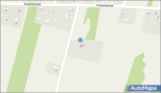 Karsznice, Kosynierów, 12a, mapa Karsznice