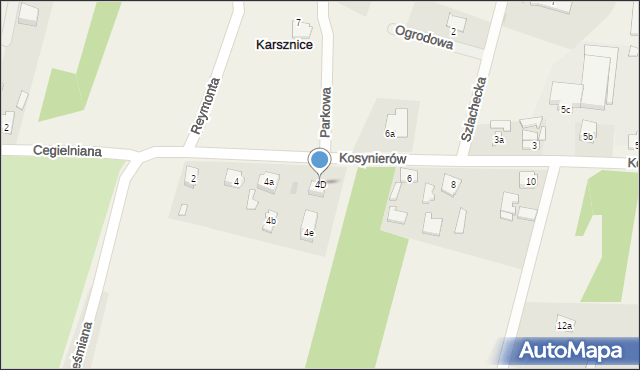 Karsznice, Kosynierów, 4D, mapa Karsznice