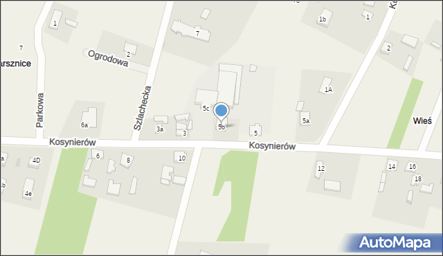 Karsznice, Kosynierów, 5b, mapa Karsznice