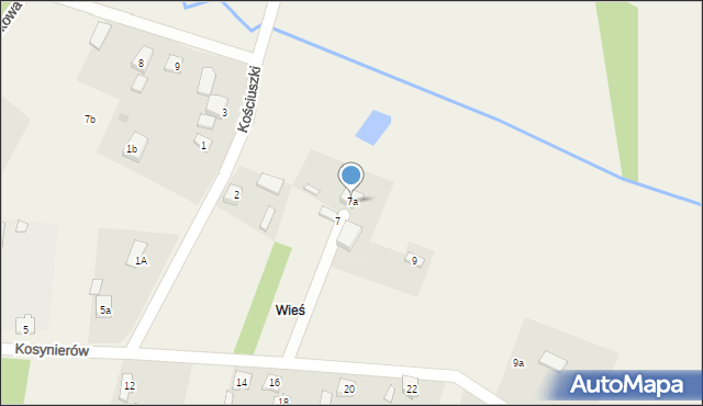 Karsznice, Kosynierów, 7a, mapa Karsznice