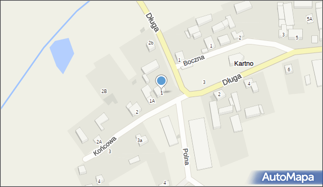 Kartno, Końcowa, 1, mapa Kartno