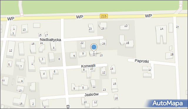 Karwia, Konwalii, 11, mapa Karwia