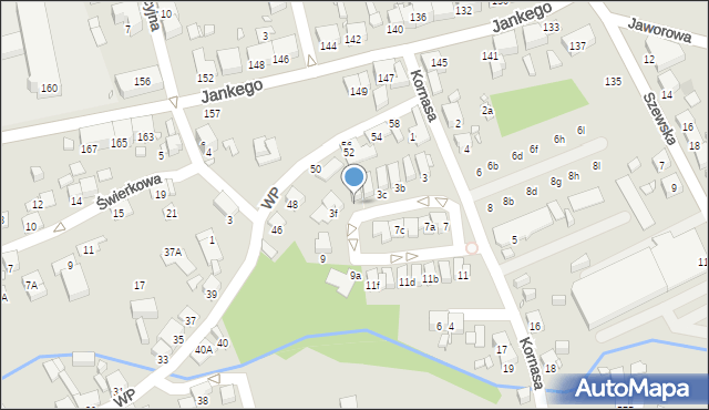 Katowice, Kornasa Karola, 3e, mapa Katowic