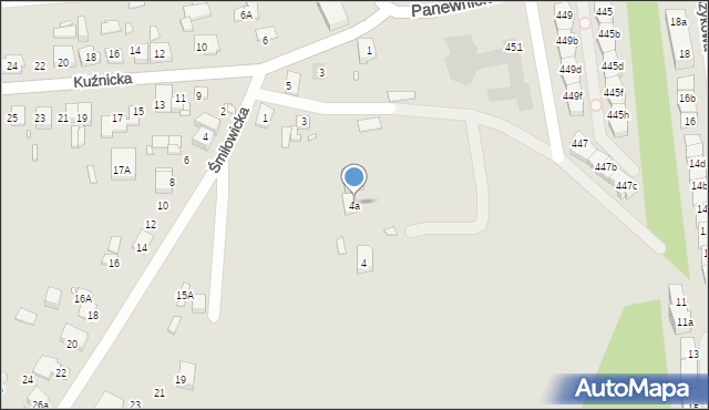 Katowice, Koszykowa, 4a, mapa Katowic