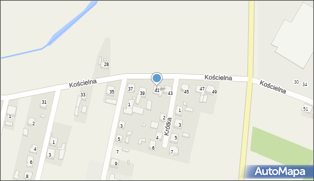 Kąty Opolskie, Kościelna, 41, mapa Kąty Opolskie