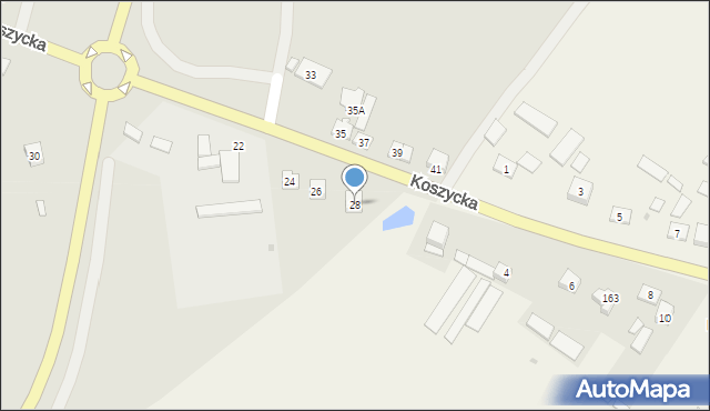 Kazimierza Wielka, Koszycka, 28, mapa Kazimierza Wielka