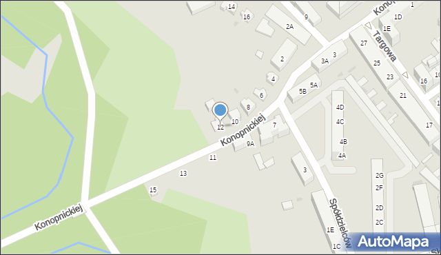 Kędzierzyn-Koźle, Konopnickiej Marii, 12, mapa Kędzierzyna-Koźle