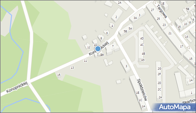Kędzierzyn-Koźle, Konopnickiej Marii, 9B, mapa Kędzierzyna-Koźle