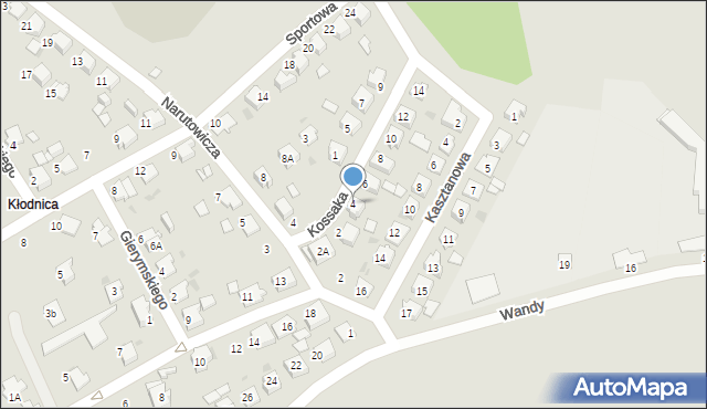 Kędzierzyn-Koźle, Kossaka Juliusza, 4, mapa Kędzierzyna-Koźle