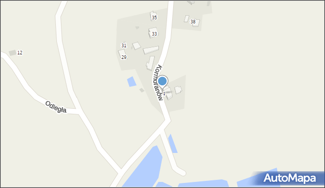 Kiczyce, Kormoranów, 34, mapa Kiczyce