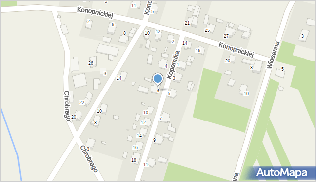 Kielcza, Kopernika Mikołaja, 6, mapa Kielcza