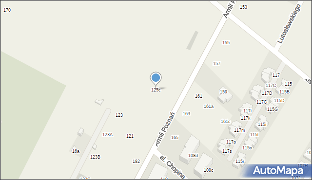 Kiełpin Poduchowny, Kościelna Droga, 125c, mapa Kiełpin Poduchowny