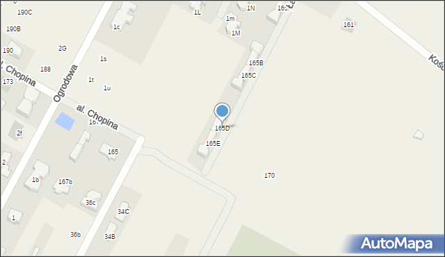 Kiełpin Poduchowny, Kościelna Droga, 165D, mapa Kiełpin Poduchowny