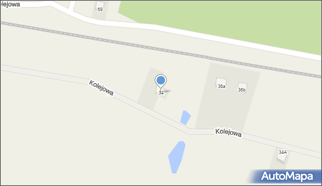 Kiełpino, Kolejowa, 34, mapa Kiełpino