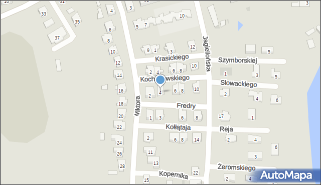 Kisielice, Kochanowskiego Jana, 4, mapa Kisielice