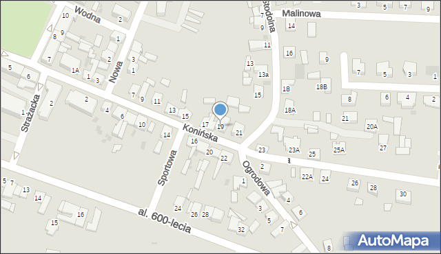 Kleczew, Konińska, 19, mapa Kleczew