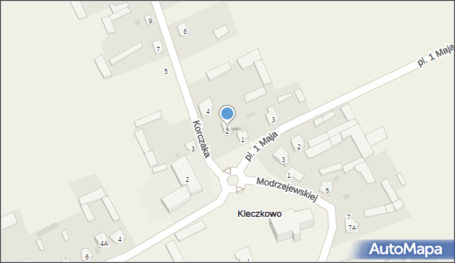 Kleczkowo, Korczaka Janusza, 2, mapa Kleczkowo