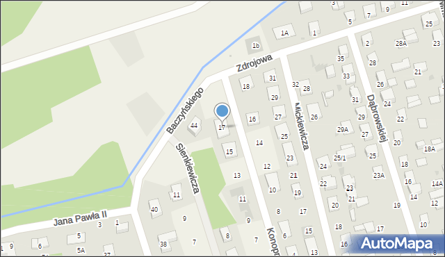 Kleosin, Konopnickiej Marii, 17, mapa Kleosin