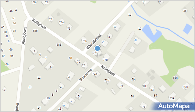 Klepacze, Kolejowa, 77A, mapa Klepacze